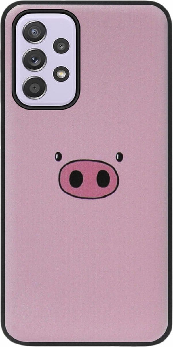 ADEL Siliconen Back Cover Softcase Hoesje Geschikt voor Samsung Galaxy A33 - Biggetje
