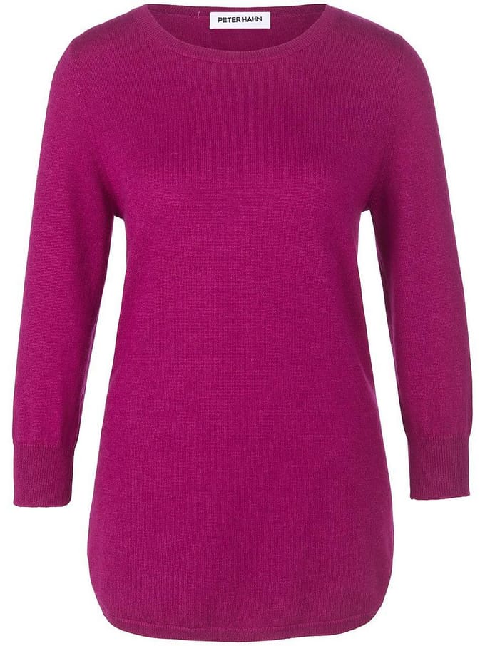 Trui ronde hals en 3/4-mouwen Van Peter Hahn pink