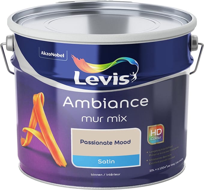Levis - Ambiance Mur Satin Mix - Passionate Mood - Mengverf - 10 L