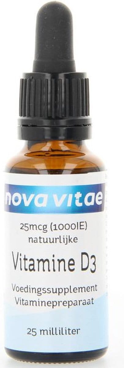 Nova Vitae - Vitamine D3 - vloeibaar - 1000 IE - 25 mcg - 25 ml