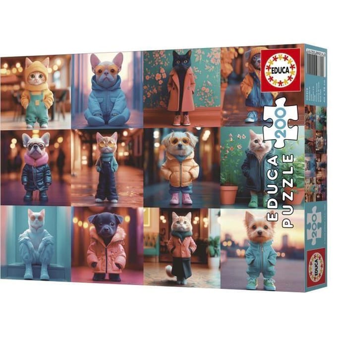 Educa - legpuzzel- Fashion Animals 200 stukjes