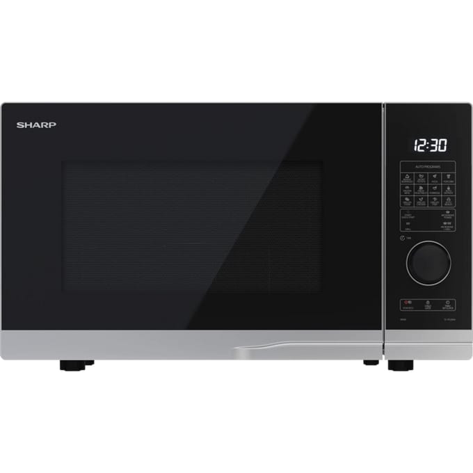 Sharp YC-PG234AE-S magnetron Zwart, Zilver Grill-magnetron Aanrecht 23 l 900 W