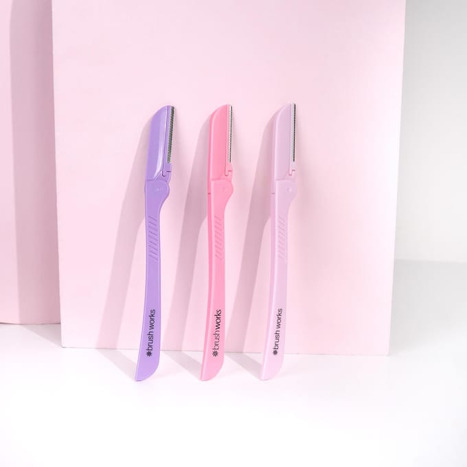 brushworks Precision Razors Purple 3 st