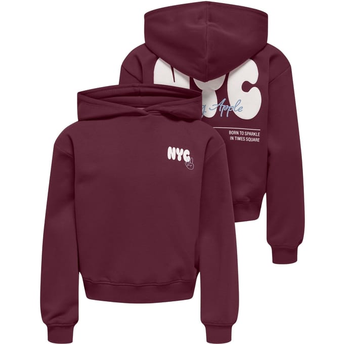 KIDS ONLY - KOGLIANA BOXY LS HOOD PRINTED SWT Meisjes Blazer/Colbert