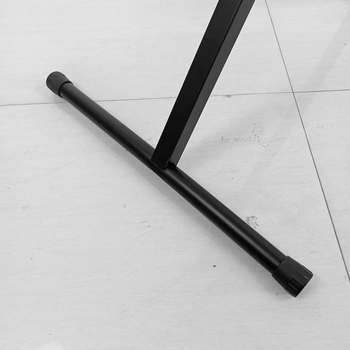 Support de clavier de piano en forme de X à 7 niveaux réglable pour cadre de peinture de cithare black