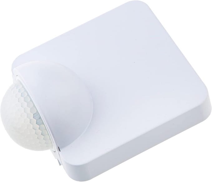 Bewegingssensor 180° voor Binnen en Buiten - IP65, 10m Detectie, Infrarood, Wandmontage, 1200W