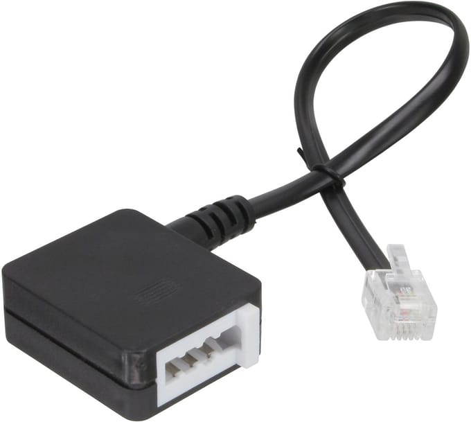 InLine® TAE adapterkabel, RJ11 male naar TAE-N female