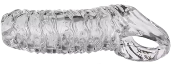 Transparante Penis Sleeve - Rekbaar - Balzak - Dikker Maken