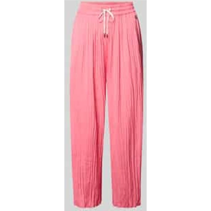 Pull-on-broek met plissévouwen met tunnelkoord