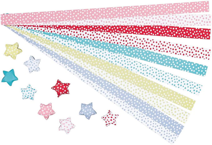 Origami: STERREN 29x1,5cm, papier, 100 strips, 6+
