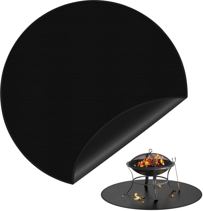 Dailygoods- Haardmat Vuurvast 91 cm - Siliconen Kachelmat