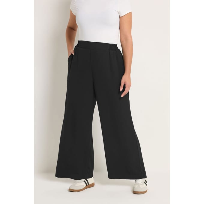 Yours Zwarte Broek Met Elastische Taille Size 42