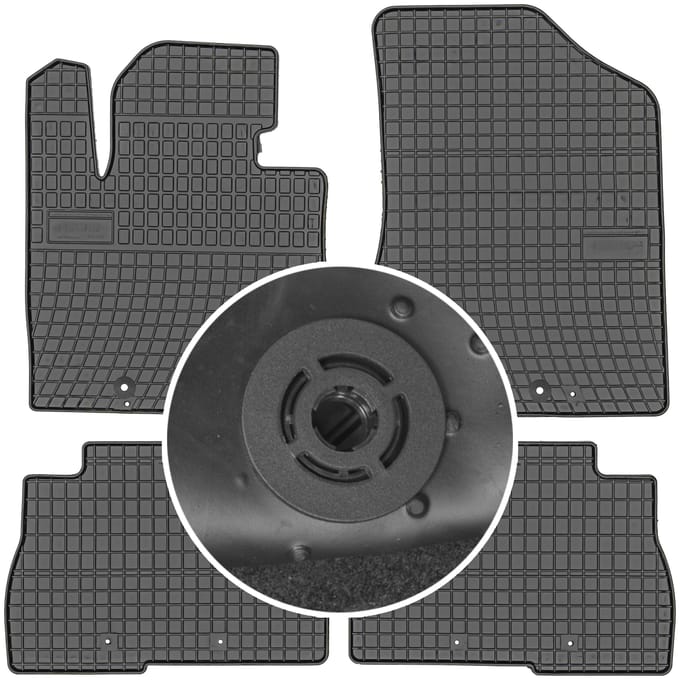 Max-Dywanik Kia Sorento II - Auto Vloermatten - 2012-2015 - Met Bevestigingen