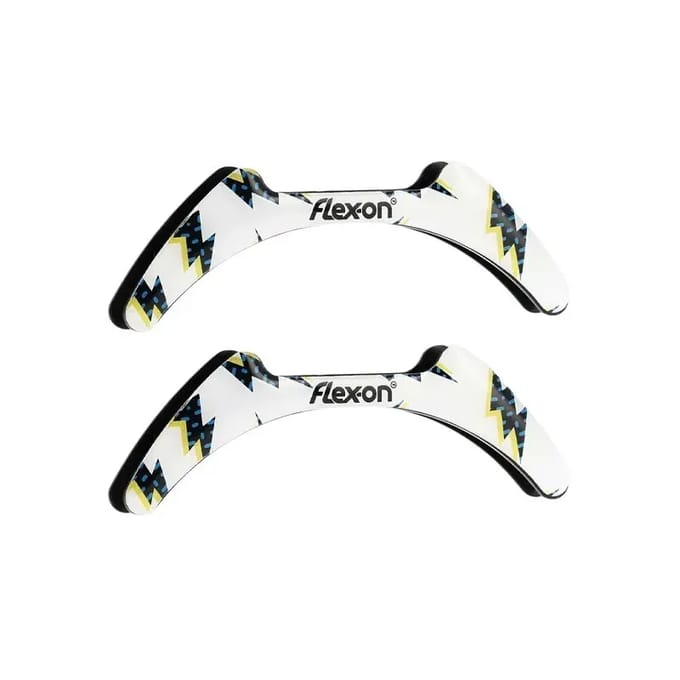 Flash witte stijgbeugelstickers Flex-On