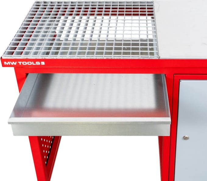 Lastafel 120 cm - met kast MW Tools DEL12060