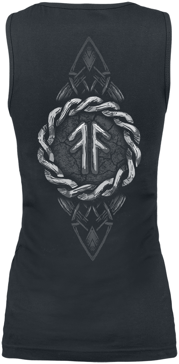 Amon Amarth Top - Ragnarok - S tot XXL - voor Vrouwen - zwart