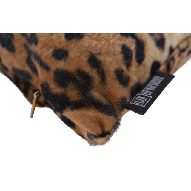 Gek op kussens! Furry leopard | 30 x 50 cm | kussenhoes | polyester