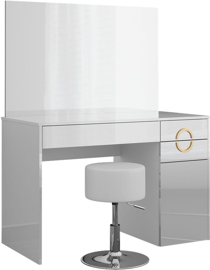 Vicco Adela Kaptafel – 115 cm met krukje Wit