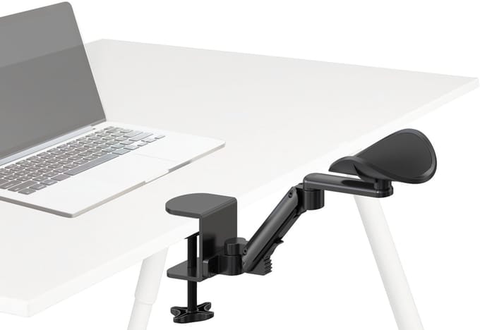 Handsteun / armsteun RELEX RT1 aluminium zwart hjh OFFICE
