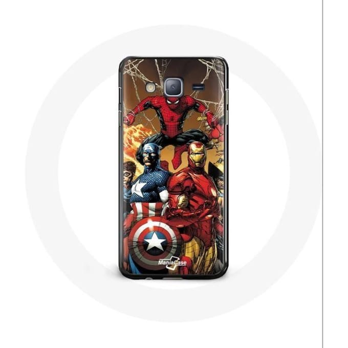 Coque pour Samsung Galaxy j3 2016 Avengers invaders Anciens soldats
