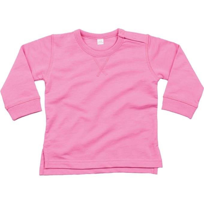 Babybugz Effen babytrui (Bubblegum Roze)