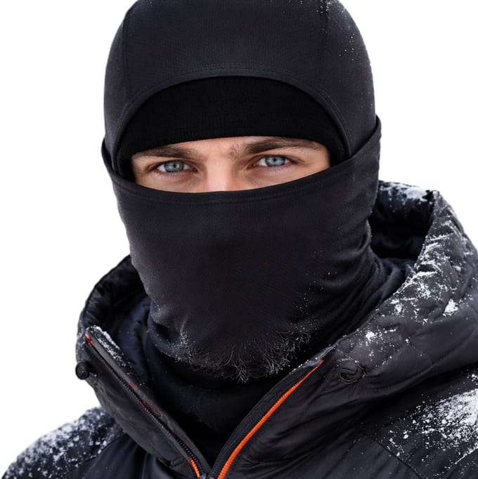 Motormuts / Bivakmuts – Winddicht & Ademend – Multi-use Balaclava voor Motor, Fiets & Wintersport – Zwart