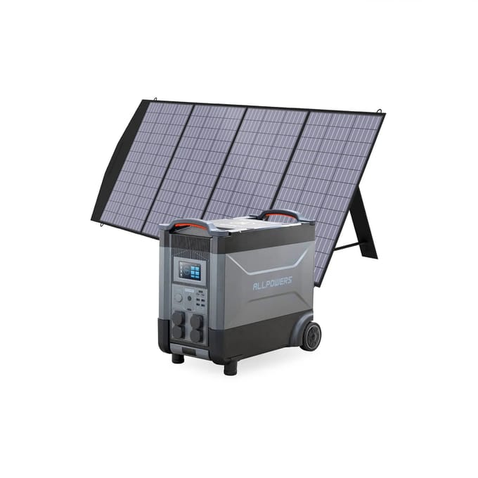 ALLPOWERS Solar Generator Kit 4000W (R4000 + SP033 200W Solar Panel) - R4000+ SP033 200W Solar Panel