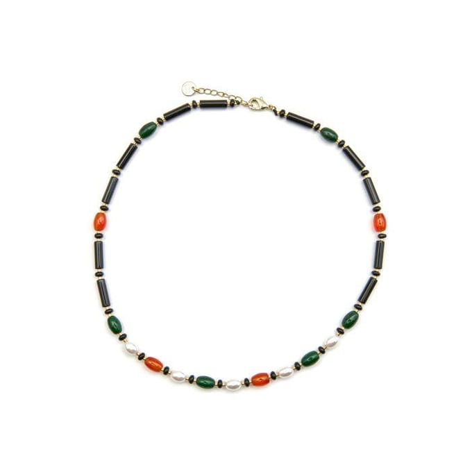 Luxeketting met Onyx 18k goud afwerking - Coepil