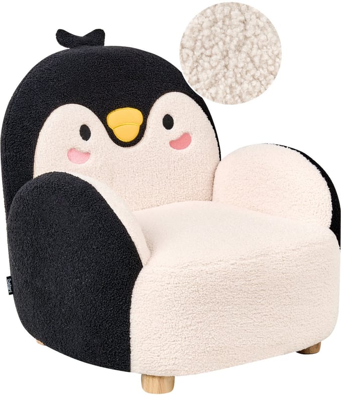 FYN - Kinderfauteuil - Zwart - Bouclé