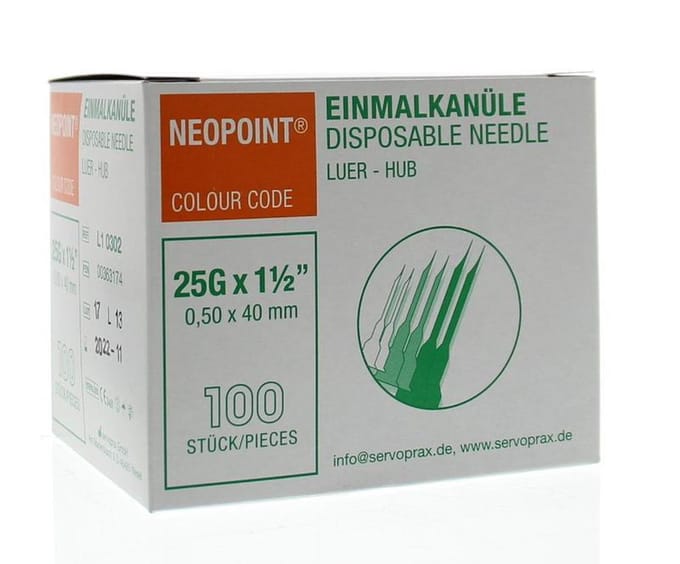 Injectienaald Steriel 0.5 X 40 - 100St