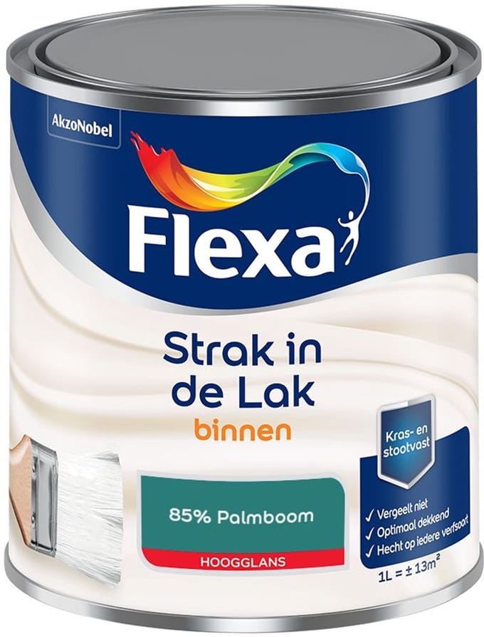 Flexa - Strak In De Lak Binnenlak Hoogglans - 85% Palmboom - Mengverf - 1 L