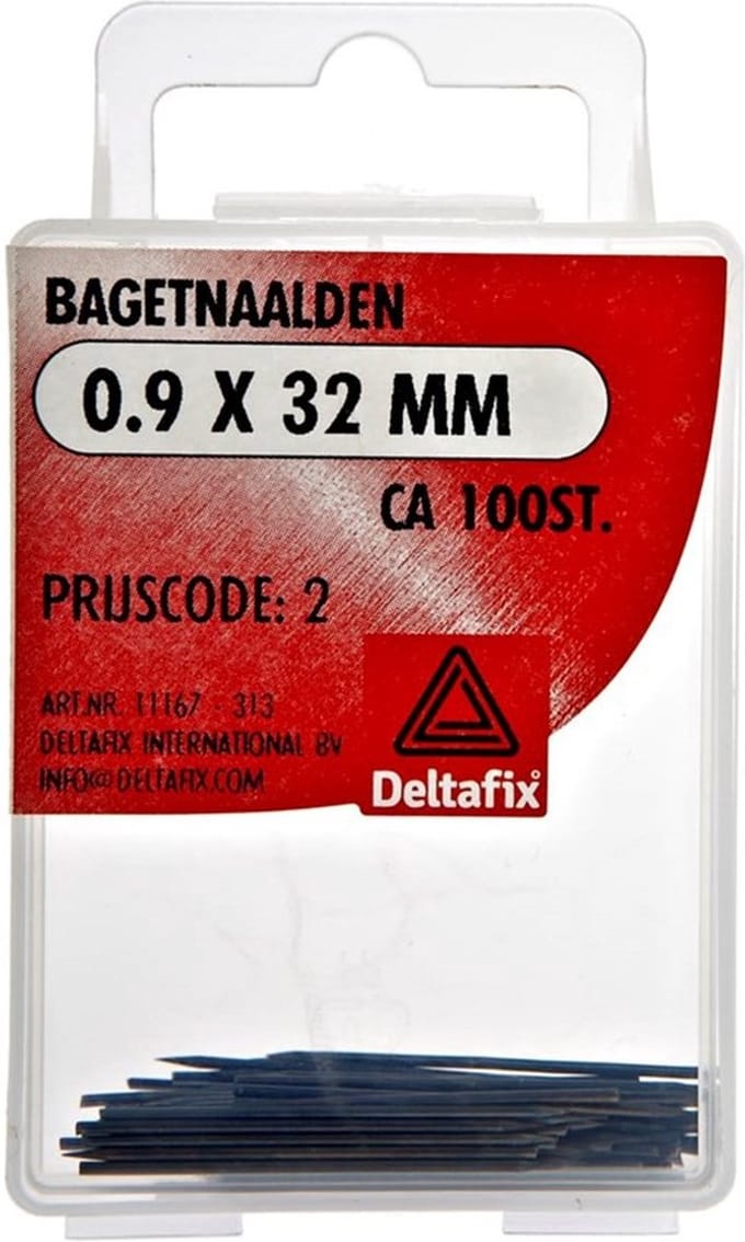 Deltafix bagetnaalden 0,9 x 32 mm - staal - 100 stuks