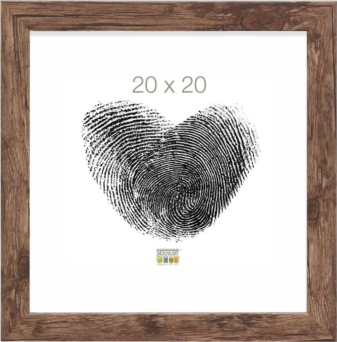 Deknudt Frames fotolijst S45RH3 - bruin - hout - 20x20 cm