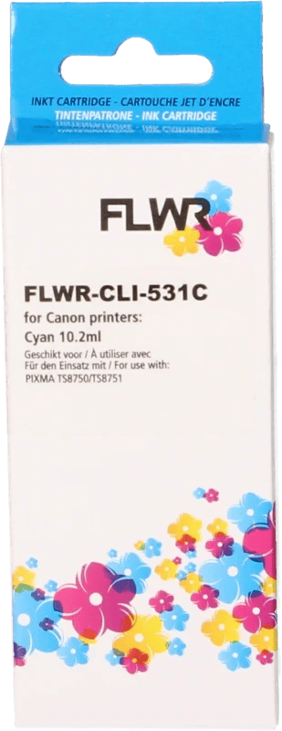 Huismerk Canon Cartridge, alternatief CLI-531C Cyaan