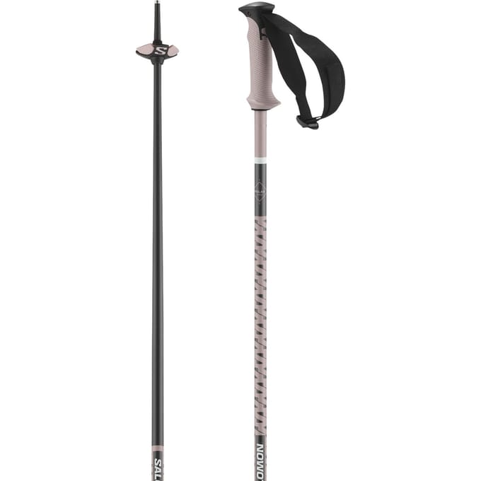 Salomon Polar Pro, skistokken, pink
