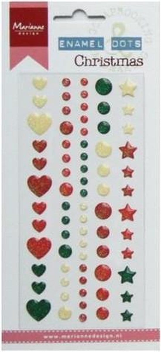 Marianne Design Decoration Enamel dots - Christmas