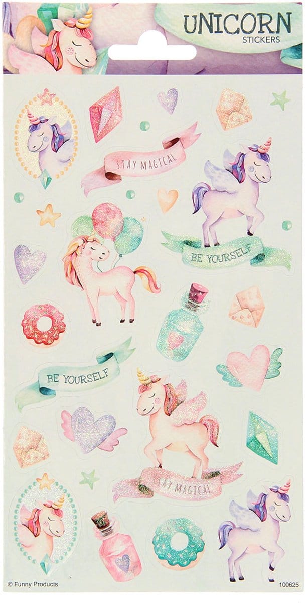 Wefiesta - Stickers Unicorn glitter