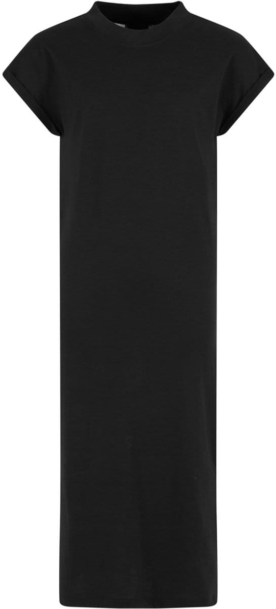 Urban Classics - Long Extended Shoulder Kinder Lange jurk - Kids 122/128 - Zwart