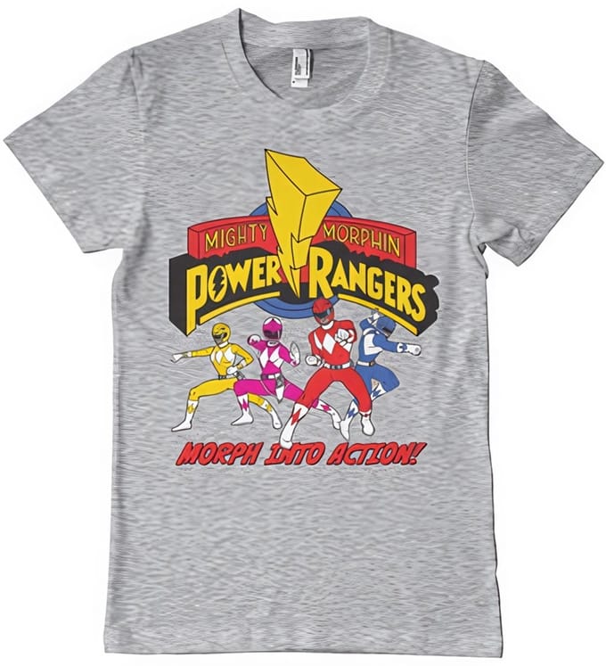 Power Rangers Morph Into Action -T-shirt