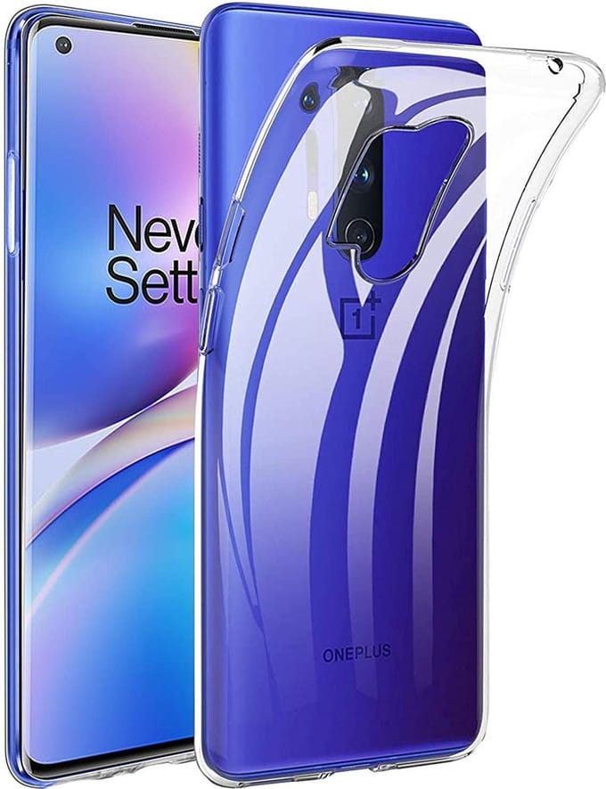 Silicone hoesje Geschikt voor: Oneplus 8 Pro -  transparant