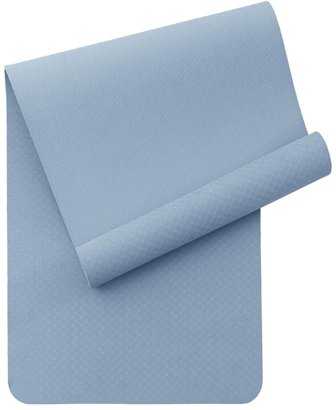 Pilates Mat Antislip Extra Groot – Yogamat met Draagriem | 183 × 81 × 0,6 cm, Blauw