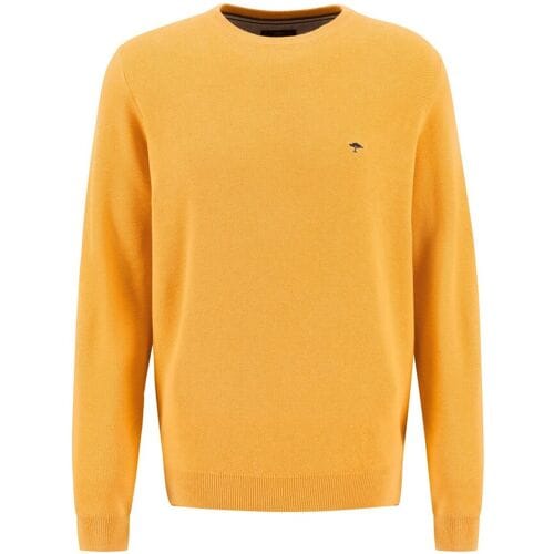 Fynch-Hatton Trui Ronde Hals Fine Structure Winter Sun / male