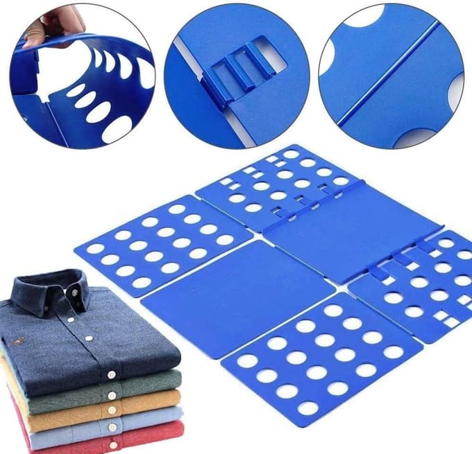 Kleding map - Vouwplank kleding - Kleding opbergen - Snel en efficiënt - 2 stuks - Grijs
