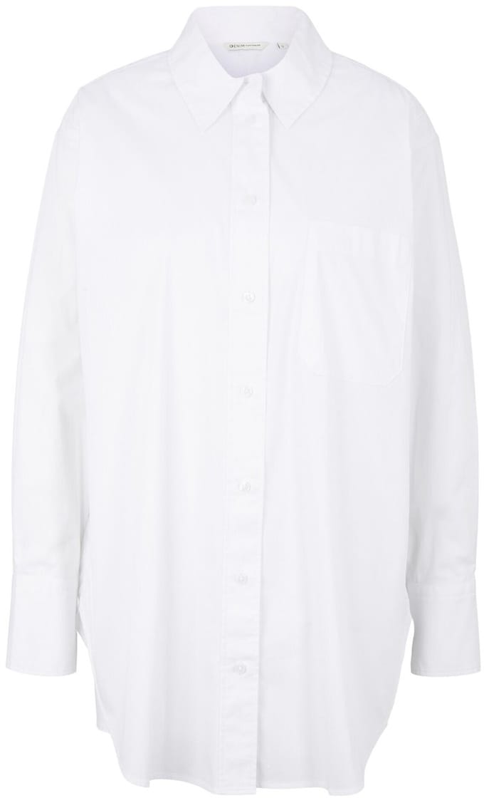 Tom Tailor Denim - Oversized overhemd - Maat XS - White