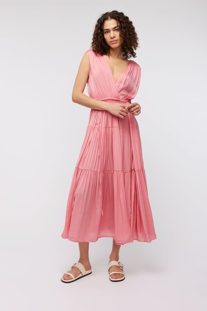 Knitted Nelly Dress Sugar Rose Größe: L | Maxikleider Outlet | Damen | Rosa