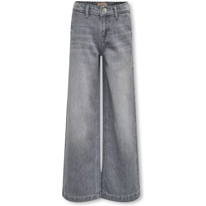 ONLY KOGCOMET WIDE LEG DNM MAT624 NOOS Meisjes Jeans - Medium Grey Denim - Maat 158