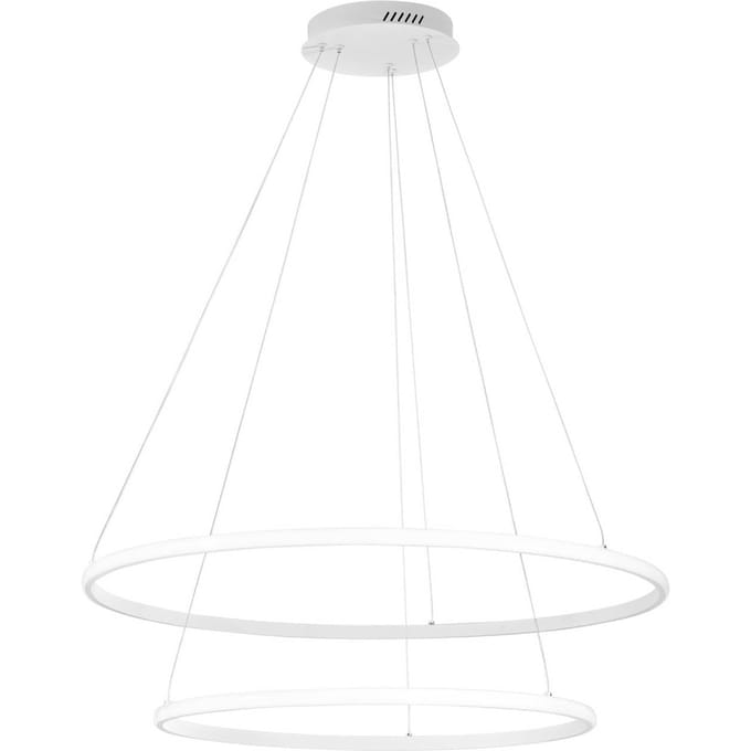 Luce Ambiente Design LED hanglamp Axis, Ø 80/60 cm, wit, metaal, CCT
