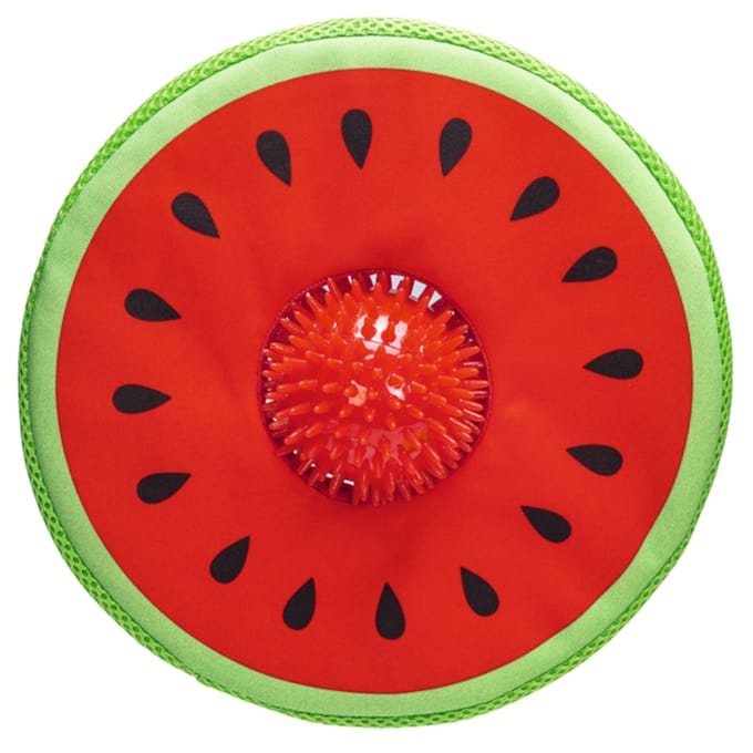 Beeztees Meloen Spikie - Hondenspeelgoed - Neopreen - Rood - 25x8x8 cm