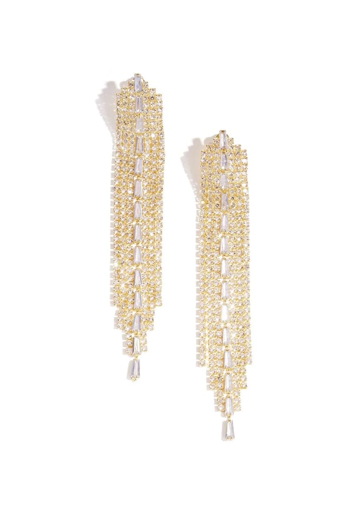 Koperen oorbellen met hanger, geometrisch, elegant, kerst, luxe serie, damessieraden