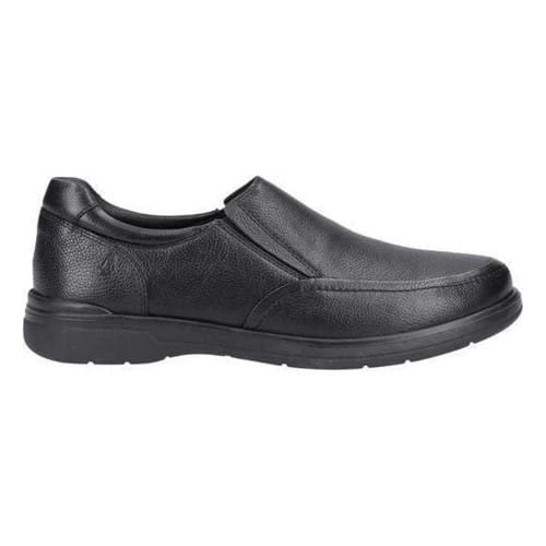 Hush Puppies Heren Matthew Leren Instappers (Zwart)